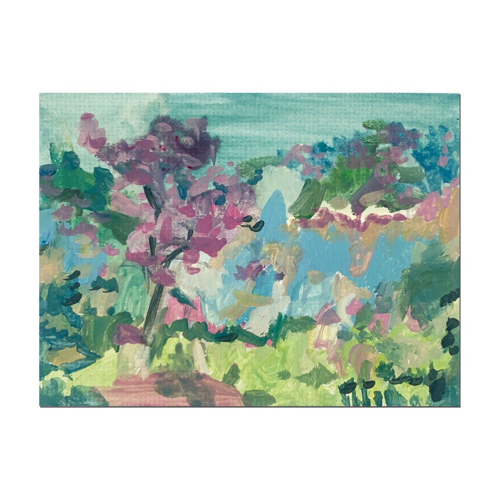 Not available - Springtaralga_gouacheoncard_15x20cmframed