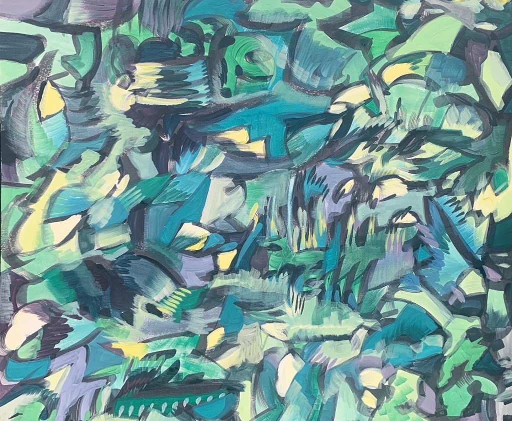 Undergrowth_gouacheonartboard_73x82cm